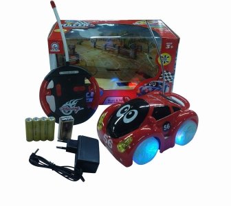 4CHANNEL R/C CAR W/8 LIGHT&MUSIC,RED/BLUE,INCLUDE BATTERY - HP1041632