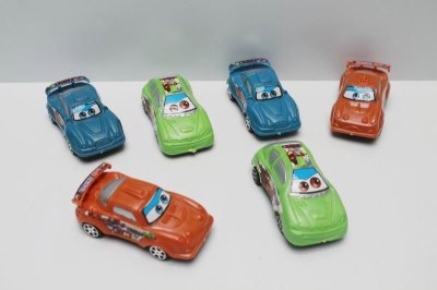 6PCS PULL BACK CAR 3COLOR 3ASST - HP1041637
