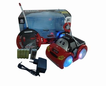 4CHANNEL R/C CAR W/8 LIGHT&MUSIC,RED/BLUE,INCLUDE BATTERY - HP1041650