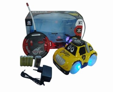 4CHANNEL R/C CAR W/8 LIGHT&MUSIC,YELLOWBLUE,INCLUDE BATTERY - HP1041651