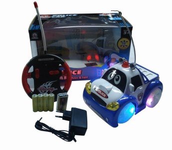4CHANNEL R/C CAR W/8 LIGHT&MUSIC,RED/BLUE,INCLUDE BATTERY - HP1041658