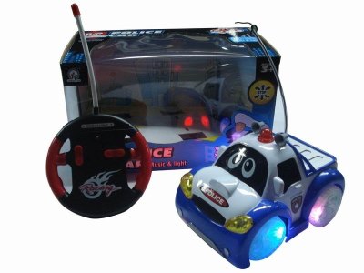 4CHANNEL R/C CAR W/8 LIGHT&MUSIC,BLUE/RED,NOT INCLUDE BATTERY - HP1041661