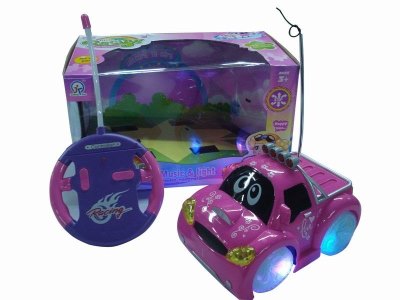 4CHANNEL R/C CAR W/8 LIGHT&MUSIC,PINK/PURPLE,NOT INCLUDE BATTERY - HP1041689