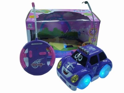 4CHANNEL R/C CAR W/8 LIGHT&MUSIC,PINK/PURPLE,NOT INCLUDE BATTERY - HP1041695