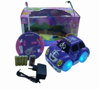 4CHANNEL R/C CAR W/8 LIGHT&MUSIC,PINK/PURPLE,INCLUDE BATTERY - HP1041699