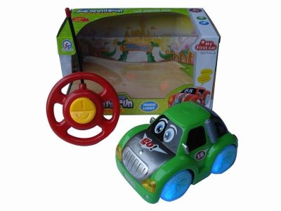 2CHANNEL R/C CAR W/8 LIGHT&MUSIC,GREEN/RED,NOT INCLUDE BATTERY - HP1041714