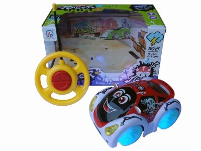 2CHANNEL R/C CAR W/8 LIGHT&MUSIC,GREEN/RED,NOT INCLUDE BATTERY - HP1041731