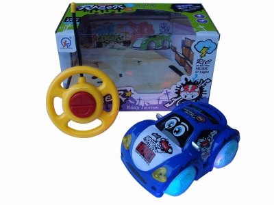 2CHANNEL R/C CAR W/8 LIGHT&MUSIC,BLUE/ORANGE,NOT INCLUDE BATTERY - HP1041735