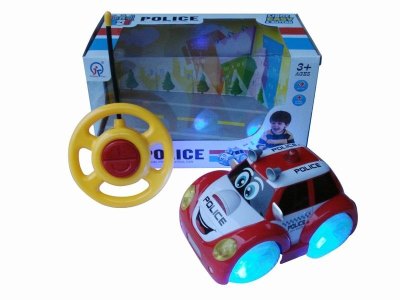 2CHANNEL R/C CAR W/8 LIGHT&MUSIC,BLUE/RED,NOT INCLUDE BATTERY - HP1041736