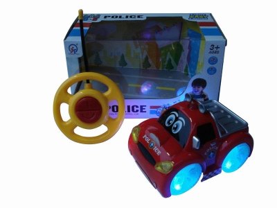 2CHANNEL R/C CAR W/8 LIGHT&MUSIC,BLUE/RED,NOT INCLUDE BATTERY - HP1041738