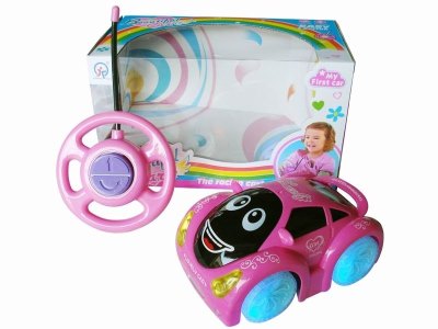 2CHANNEL R/C CAR W/8 LIGHT&MUSIC,PURPLE/PINK,NOT INCLUDE BATTERY - HP1041751