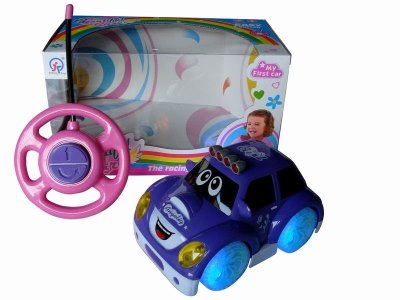 2CHANNEL R/C CAR W/8 LIGHT&MUSIC,PURPLE/PINK,NOT INCLUDE BATTERY - HP1041753