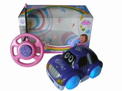 2CHANNEL R/C CAR W/8 LIGHT&MUSIC,PURPLE/PINK,NOT INCLUDE BATTERY - HP1041755