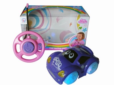 2CHANNEL R/C CAR W/8 LIGHT&MUSIC,PURPLE/PINK,NOT INCLUDE BATTERY - HP1041756
