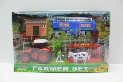 FRICTION FARMER CAR  RED/GREEN - HP1041757