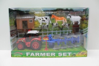 FRICTION FARMER CAR  RED/GREEN - HP1041760