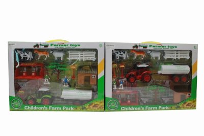 FRICTION FARMER CAR RED/GREEN 2ASST - HP1041780