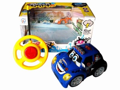 2CHANNEL R/C CAR W/4 LIGHT,BLUE/ORANGE,NOT INCLUDE BATTERY - HP1041821