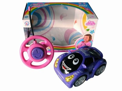 2CHANNEL R/C CAR W/4 LIGHT,PINK/PURPLE,NOT INCLUDE BATTERY - HP1041831