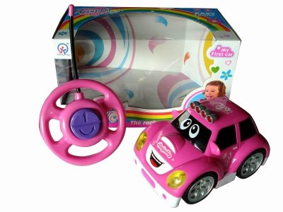 2CHANNEL R/C CAR W/4 LIGHT,PINK/PURPLE,NOT INCLUDE BATTERY - HP1041833