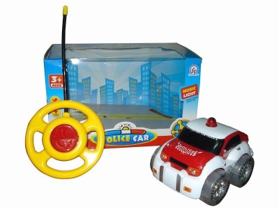 2FUNCTION R/C POLICE WAGON W/6 LIGHT AND MUSIC，BLUE/RED，NOT INCLUDE BATTERY - HP1041842
