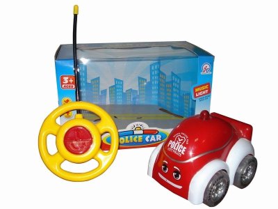 2FUNCTION R/C POLICE WAGON W/4LIGHT AND MUSIC，BLUE/RED，NOT INCLUDE BATTERY - HP1041848