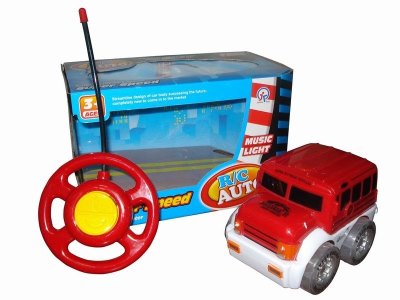 2FUNCTION R/C BUS W/6LIGHT&MUSIC ，YELLOW/RED，NOT INCLUDE BATTERY - HP1041860
