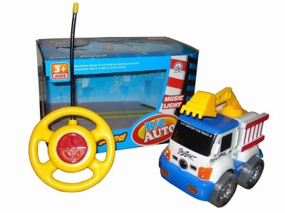 2FUNCTION R/C FIRE TRUCK W/6LIGHT&MUSIC ，BLUE/RED，NOT INCLUDE BATTERY - HP1041868
