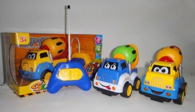 2FUNCTION R/C MIXER CAR W/LIGHT ，YELLOW/BLUE - HP1041888