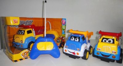 2FUNCTION R/C TRUCK W/LIGHT ，YELLOW/BLUE - HP1041900