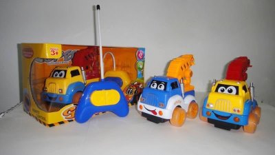 2FUNCTION R/C CRANE W/LIGHT&MUSIC，YELLOW/BLUE - HP1041903