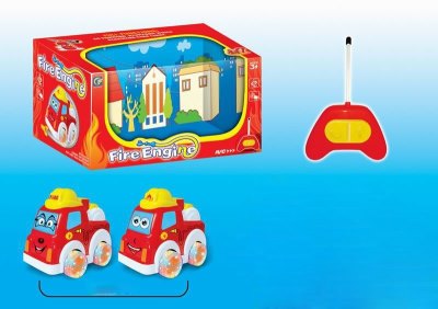 2FUNCTION R/C FIRE TRUCK W/LIGHT&MUSIC BETWEEN RED AND WHITE - HP1041906