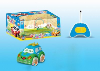2FUNCTION R/C CARTOON CAR W/LIGHT&MUSIC BETWEEN BLUE AND GREEN - HP1041913