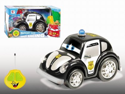2 FUNCTION R/C CARTOON POLICE CAR W/LIGHT & MUSIC - HP1042293