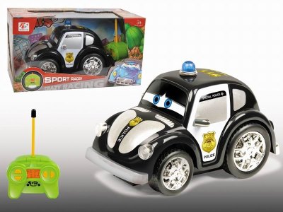 4 FUNCTION R/C CARTOON POLICE CAR W/LIGHT & MUSIC - HP1042294