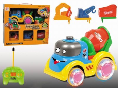 4 FUNCTION R/C CARTOON CONSTRUCTION CAR W/MUSIC & LIGHT - HP1042305