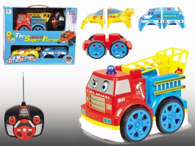 4FUNCTION R/C FIRE RESCUE CAR W/LIGHT & MUSIC - HP1042313