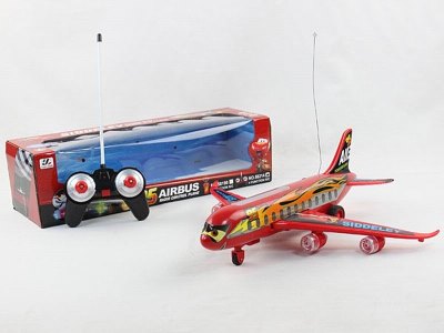 4CHANNEL R/C PLANE W/LIGHT&MUSIC,GREEN - HP1042404