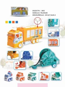 FRICTION FIRE ENGINE CAR W/WHEEL &CAR - HP1042468