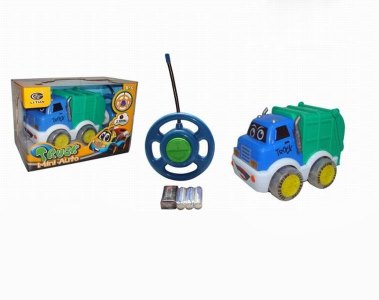 2 FUNCTION R/C CARTOON SANITATION CAR W/LIGHT & MUSIC INCLUDED BATTERY - HP1042501