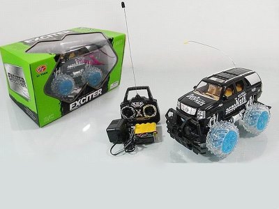 1:18 4 FUNCTION R/C CAR W/LIGHT & MUSIC RED/BLACK - HP1042537