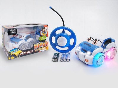 4 FUNCTION R/C CARTOON TAXI W/LIGHT & MUSIC YELLOW/BLUE - HP1042583