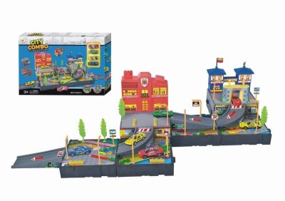 CITY COMBO W/4 DIE-CAST CAR  - HP1042727