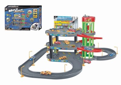 PARKING LOT W/4 DIE-CAST CAR  - HP1042751