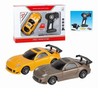 1:24 4FUNCTION R/C CAR W/LIGHT BROWN/YELLOW - HP1042756