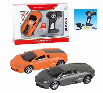 1:24 4FUNCTION R/C CAR W/LIGHT ORANGE/GREY - HP1042760