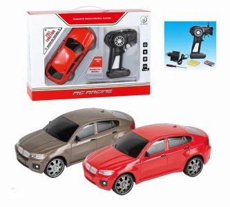 1:24 4FUNCTION R/C CAR W/LIGHT RED/BROWN - HP1042784
