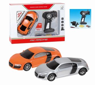 1:24 4FUNCTION R/C CAR W/LIGHT SILVER/ORANGE - HP1042785