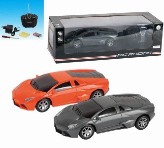 1:24 4FUNCTION R/C CAR W/LIGHT ORANGE/GREY - HP1042790