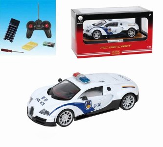 1:18 4FUNCTION R/C DIE CAST POLICE CAR W/LIGHT  - HP1042801